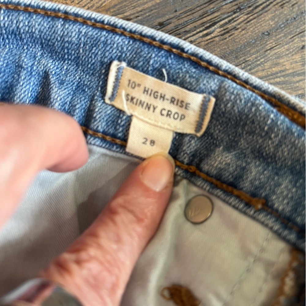 Madewell High-Rise Skinny Crop Jeans - Size 28 - Picture 10 of 14